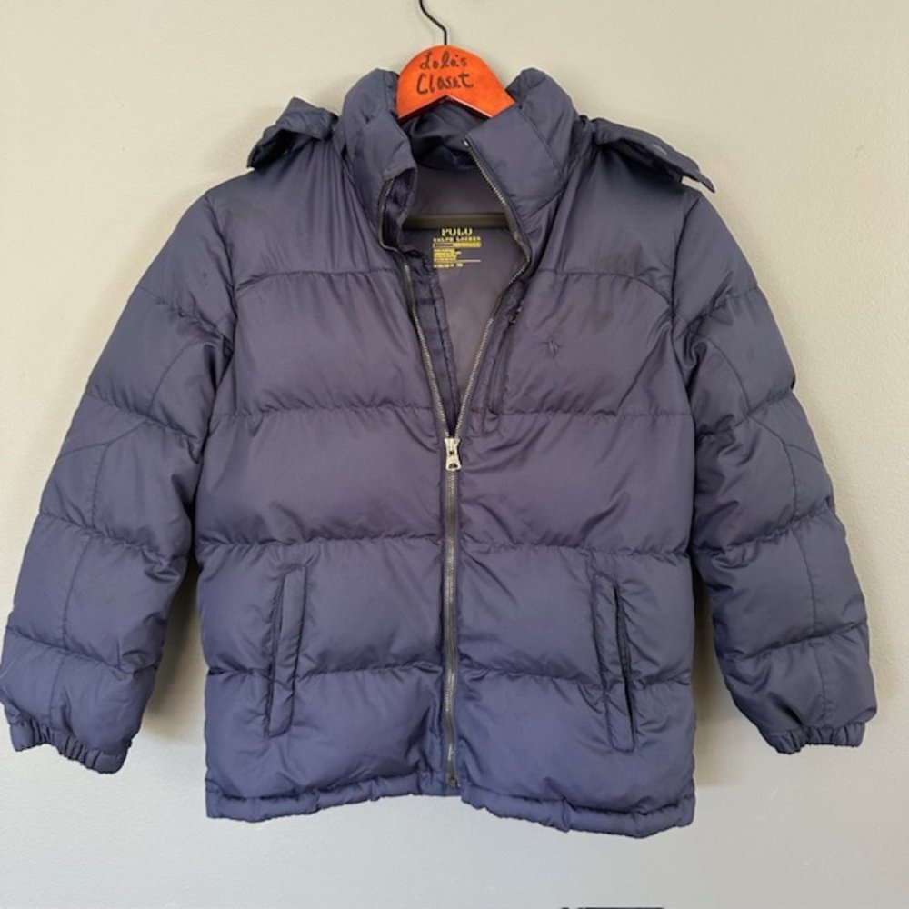 POLO RALPH LAUREN BOYS PUFFER COAT SIZE MED